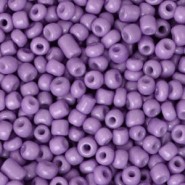 Glasperlen rocailles 8/0 (3mm) Crocus petal purple